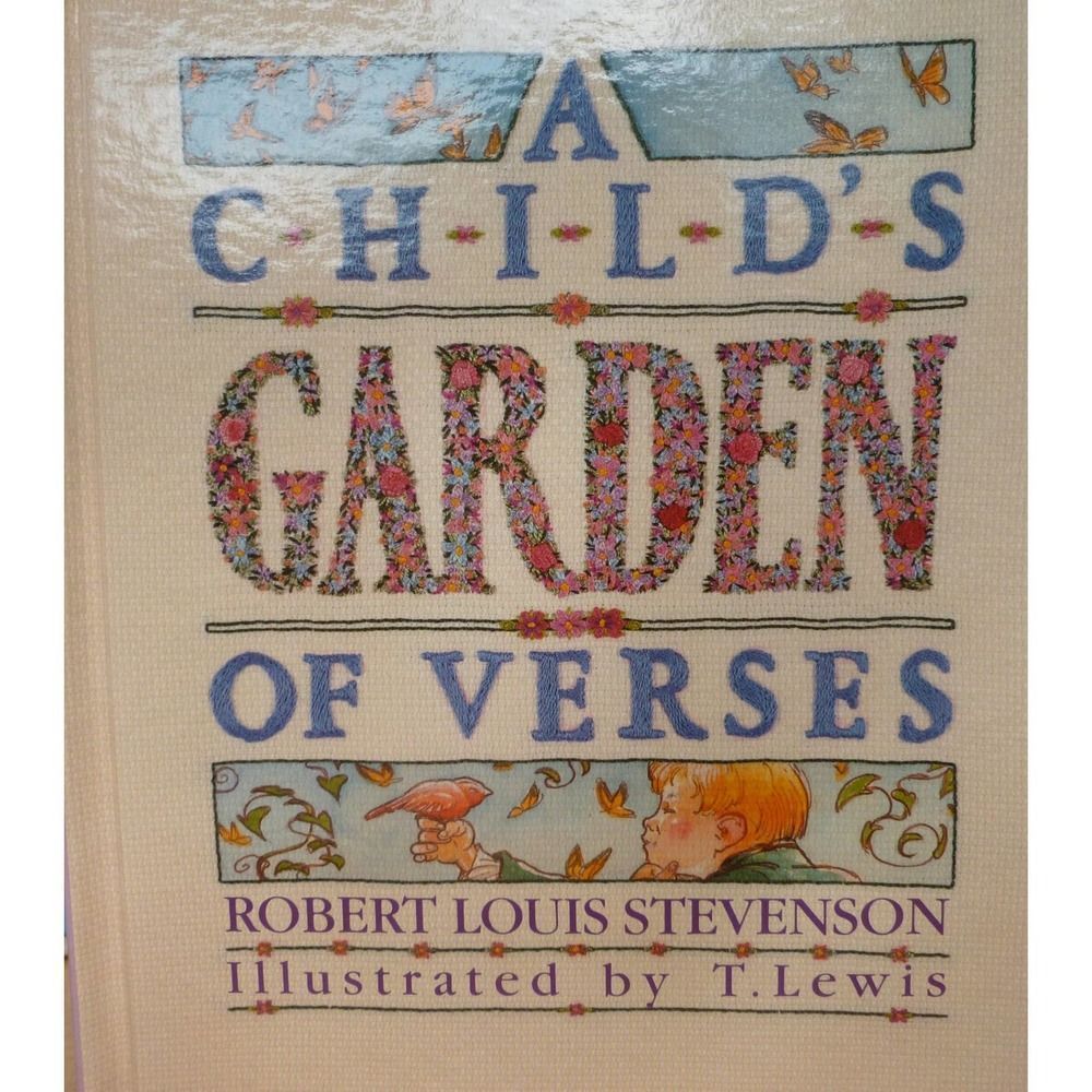 Vintage Book Children's Poetry Book A Childs Garden of Verses R L Stevenson